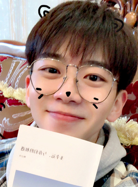 费启鸣同款眼镜近视男可配平光韩版潮有度数眼睛大脸框镜架女网红