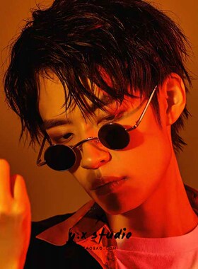 墨镜女ins欧美复古小框嘻哈蹦迪装备眼镜易烊千玺同款拍照太阳镜