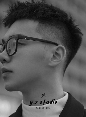 TR90日系眼镜框男潮黑框眼镜网红同款素颜神器防蓝光平光镜女韩版