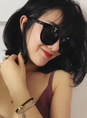 墨镜女高级感ins欧美显脸小开车圆脸眼镜黑色太阳镜2022新款潮女