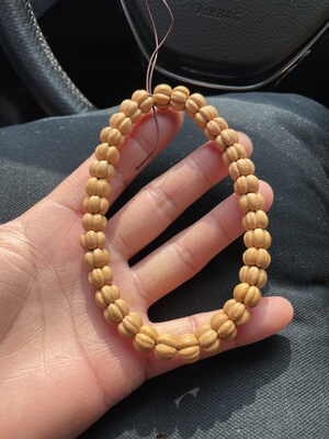 山楂核手串手持文玩文玩人臻五福