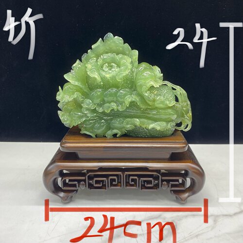 岫玉白菜摆件天然精品厂家直销