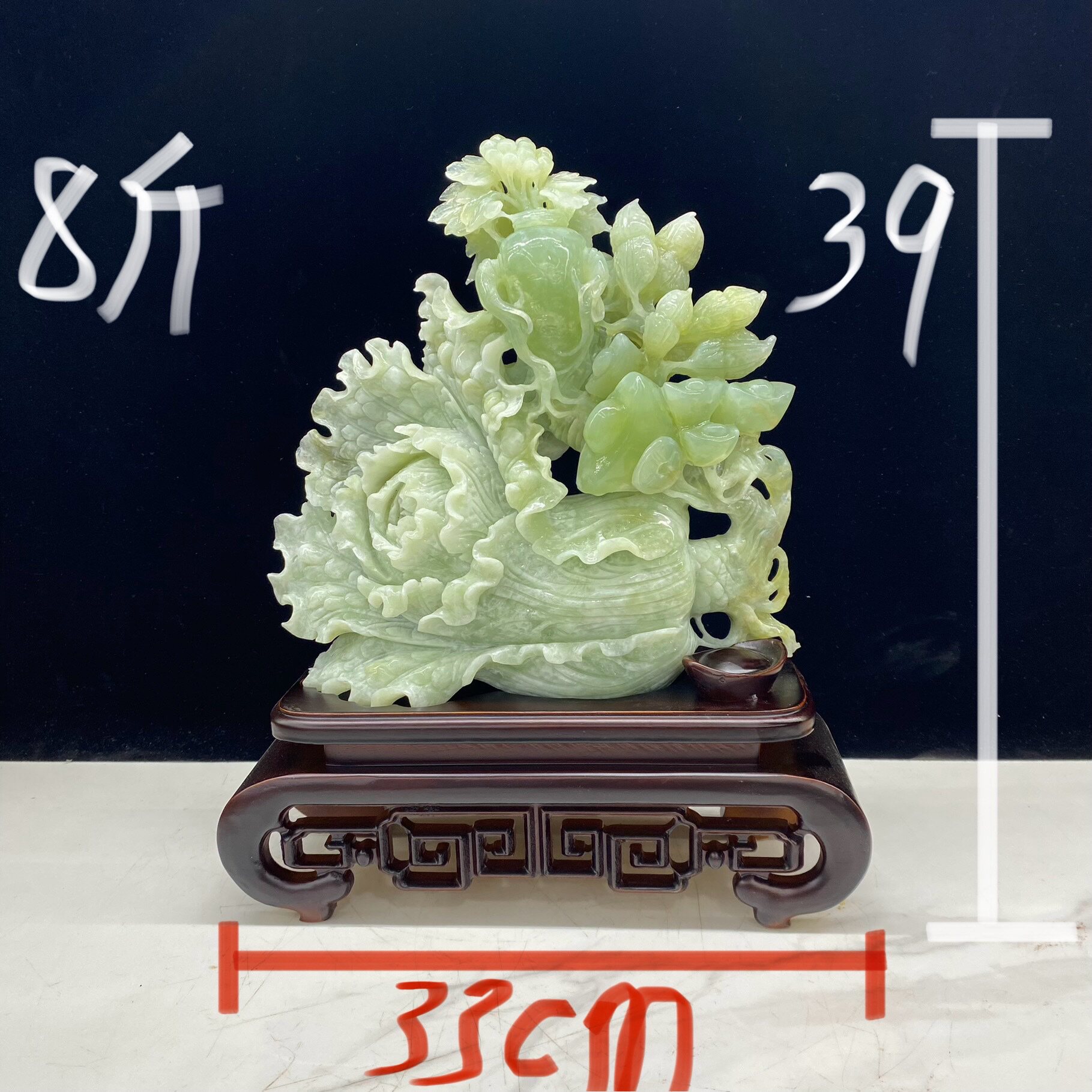 岫玉人财两旺摆件整体手工雕刻工艺产地直销天然精品内有多款特价