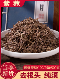 紫菀中药材 紫苑紫葥返魂草根紫菀茸药材 青苑生紫宛紫菀须根水洗