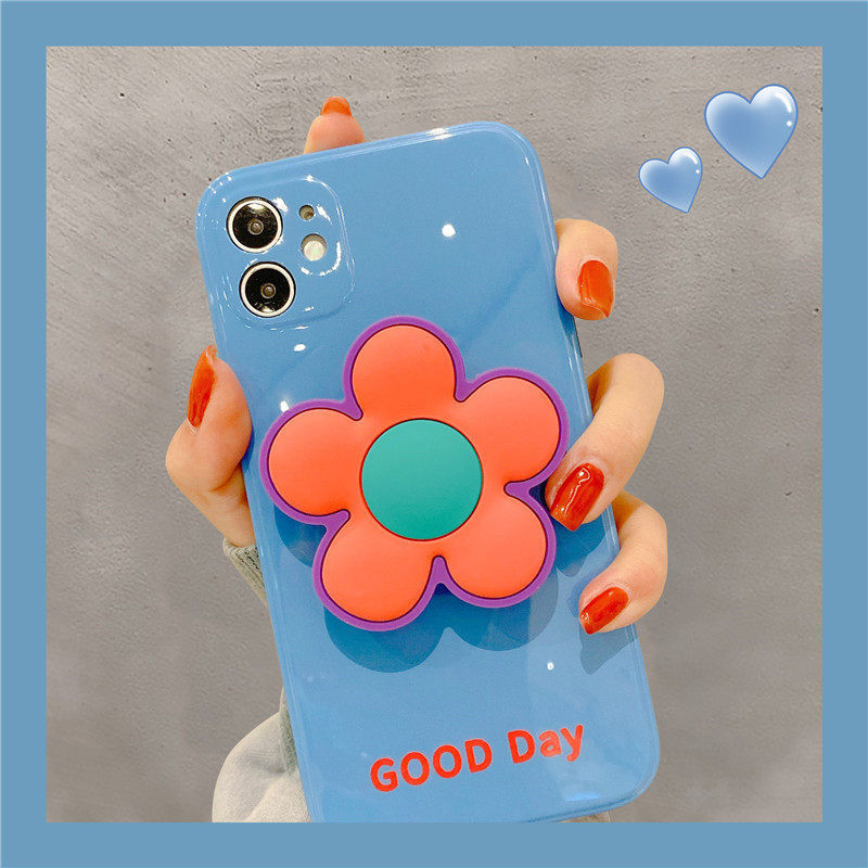 适用苹果12手机壳iphone12promax个性创意mini带支架硅胶软壳女款