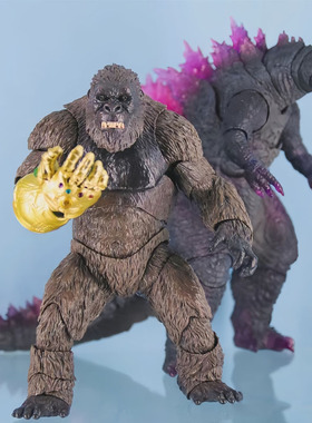 哥斯玩具拉大战金手办刚2SHM机械三头龙血魔可动怪兽恐龙模型摆件