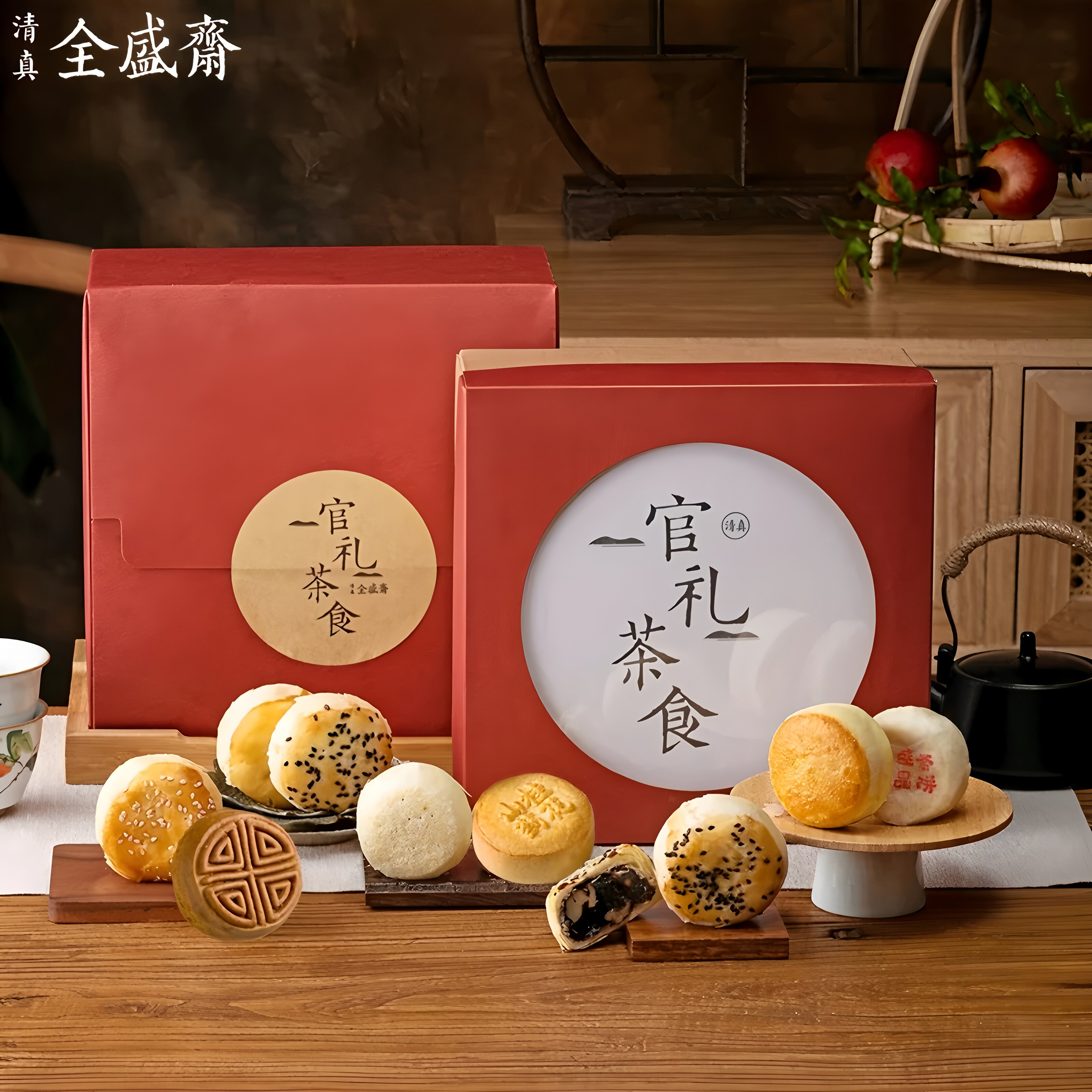 全盛斋清真糕点礼盒特产传统中式老式点心零食礼盒装送长辈伴手礼
