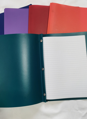 staples letter size蝌蚪夹binder三3孔文件夹薄款50张纸容量包邮