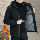 户外风衣男 潮流连帽加绒夹克男休闲运动上衣秋季 男士 外套秋冬新款