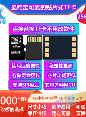 贴片式TF卡256MByte SD卡贴片2Gbit 体积小速度快寿命长抗震性强