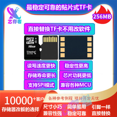 芯存者贴片式TF卡功耗低寿命长