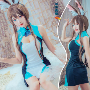 明日方舟阿米娅旗袍cos服罗德岛同人性感C服衍生cosply服装 女装