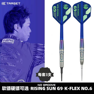 TARGET探极HARUKI村松治树9代无槽TYPEB钨钢飞镖K-FLEX一体翼配件