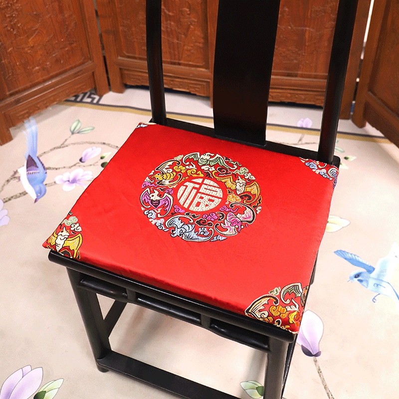 红木沙发坐垫实木家具古典垫子圈椅茶椅餐椅中式垫子定做可拆洗