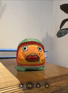 柯曼尼奇 小木雕越狱兔周边之青蛙鸡创意摆件送人礼物