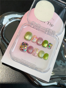 【DW轻奢Nail】朝花不拾猫眼亮片小众穿戴甲假指甲手工定制短甲