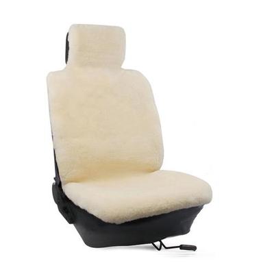 黄色环保毛皮一体汽车坐垫