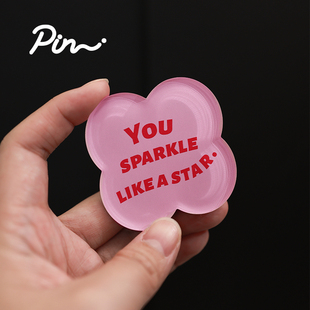 Pin原创设计ins风加厚亚克力磁贴冰箱高级感轻奢家用