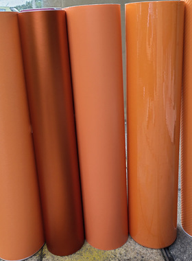 山地车橙色贴纸 自行车亮光橙亚光橙碳纤橙磨砂闪点橙防水改色膜