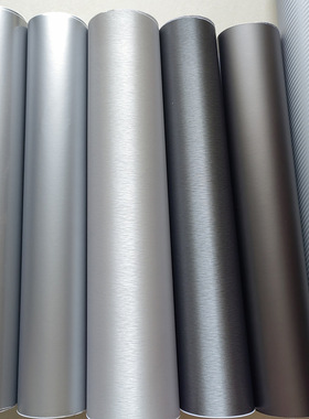 汽车后视镜改色膜 车身贴膜机盖膜银色车顶膜 亚光银碳纤银亮光银