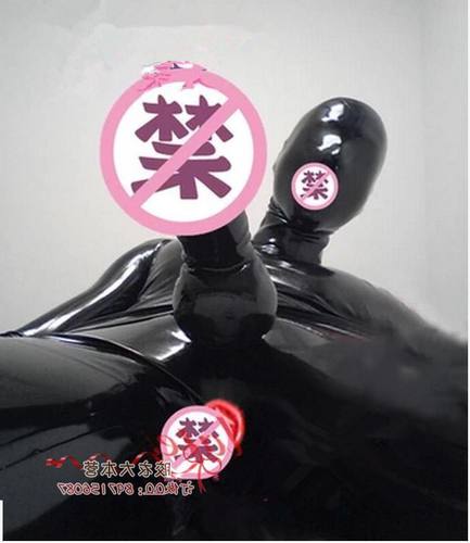 乳胶衣胶衣窒息连体 男全包乳胶衣带JJ套肛门口凹套塑身衣