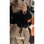 骆衣衣TheLOE 868g高克重全羊毛拉链气质减龄外套