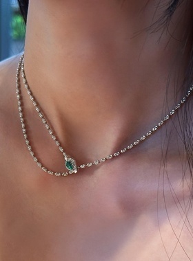 本命年灵蛇项链女小众设计感时尚气质个性独特通勤百搭颈链毛衣链