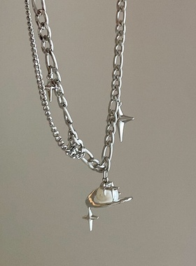 超仙珍珠星球项链女设计感小众复古个性百搭气质时尚颈链锁骨链