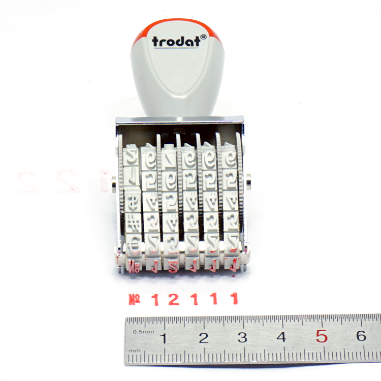 卓达1556数字印章转轮号码印