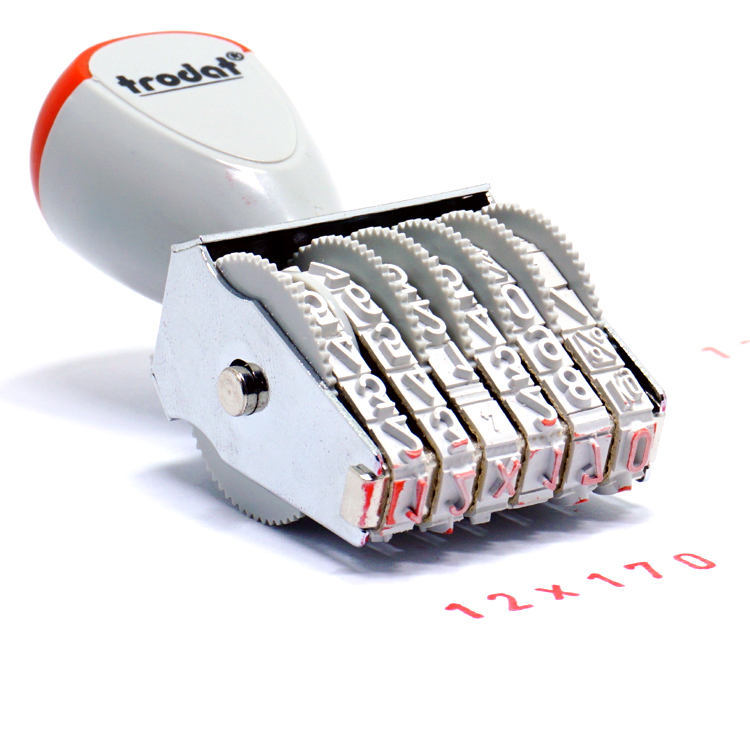 卓达数字印章小号可调节号码印