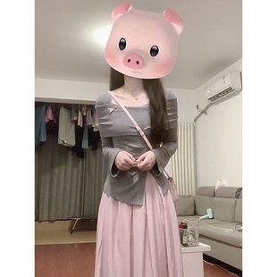 奥特莱斯清仓捡漏早秋装 小个子穿 搭配一整套连衣裙子女装 2024新款