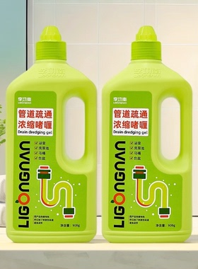 李功南管道疏通剂小飞虫除臭强力溶解堵塞马桶厕所厨房下水道疏通