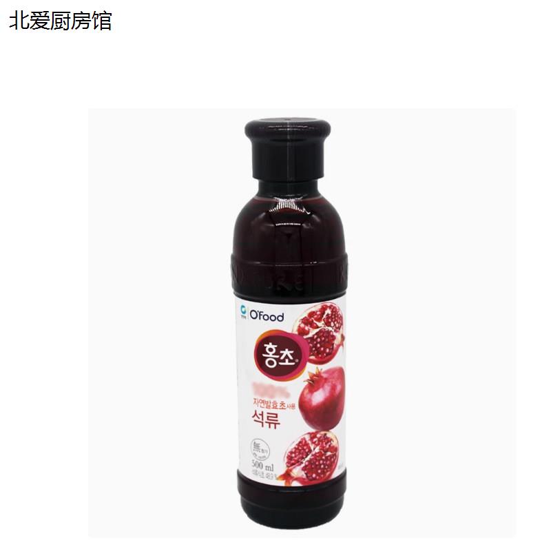韩国进口清净园浓缩石榴红醋饮料500ml 冲饮韩式水果醋饮料