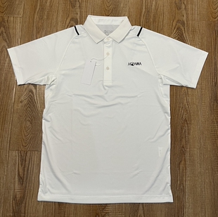 出口日韩HOMA高尔夫男装短袖T恤时尚弹力平纹后拼透气网速干球衣
