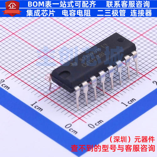 单稳态多谐振荡器 CD14538BE DIP-16 TI/德州 电子元器件全新原装