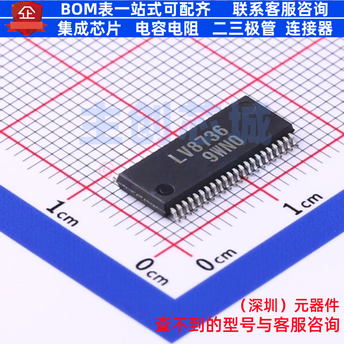 电机驱动芯片 LV8736V-TLM-H SSOP-44 onsemi(安森美) 电子元器件