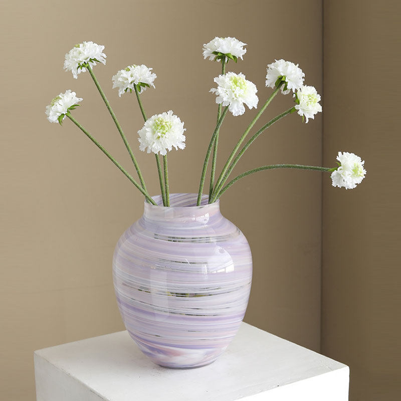 花瓶高级感琉璃紫色晕染小众摆件