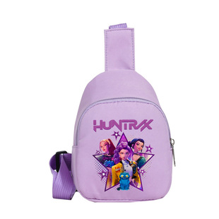 KPop Demon Hunters猎魔女团周边印花时尚单肩包休闲儿童腰包