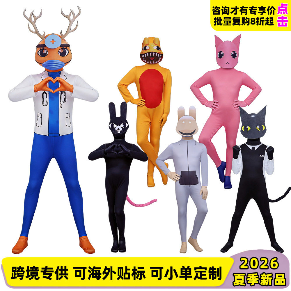 儿童猫耳西装万圣节表演服