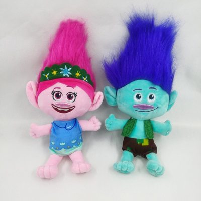 魔发精灵TROLLS BAND TOGETHER毛绒玩具卡通波比布兰奇玩偶