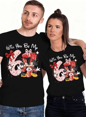 新款Six Seven 67印花男女情侣短袖纯棉中性款宽松套头衫上衣