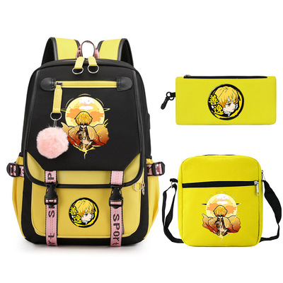 鬼灭周边双肩包三件套