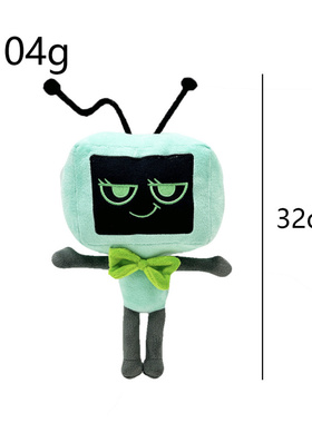 Dandy's world plush丹迪的世界游戏绿色机器人毛绒玩具毛绒玩具