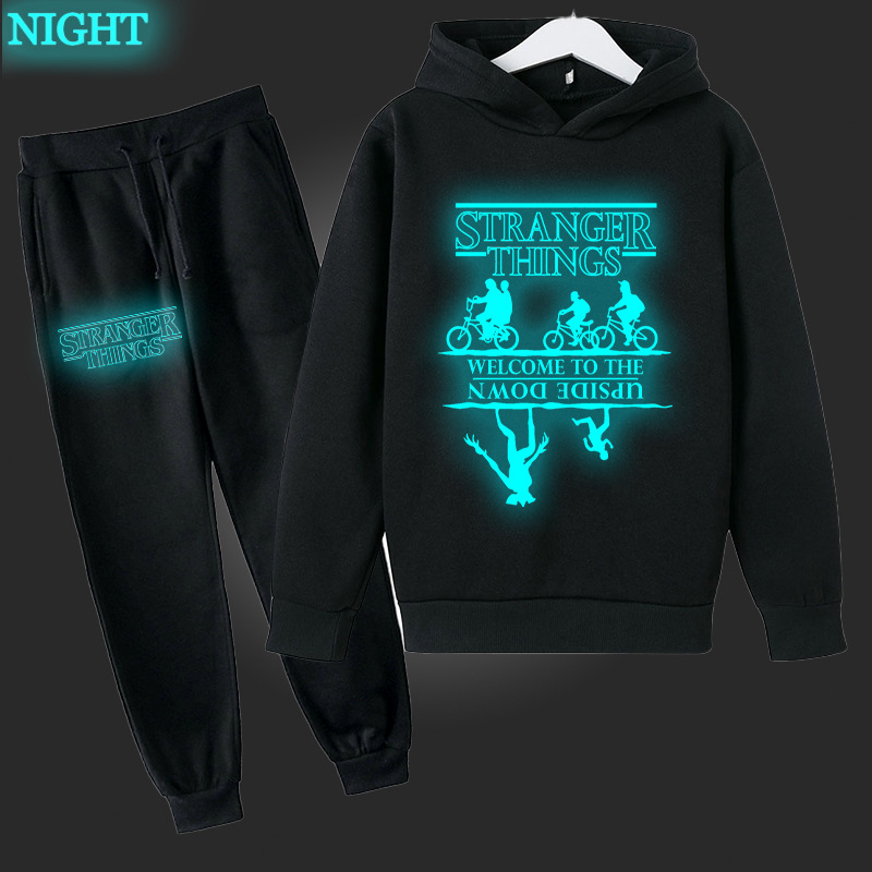 夜光儿童抓绒保暖套装