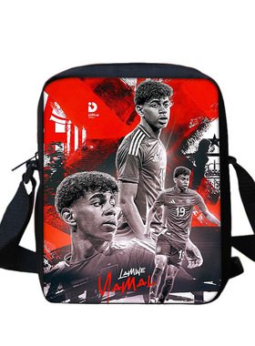 新款拉明·亚马尔多印花周边Lamine Yamal中小学生斜