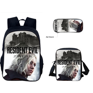 新品生化危机9：安魂曲中小学生Resident Evil Requiem背包三件套
