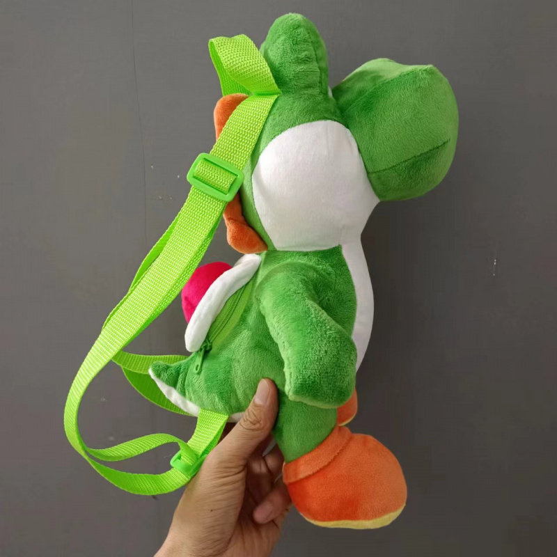 超级玛丽奥站姿耀西龙毛绒玩具背
