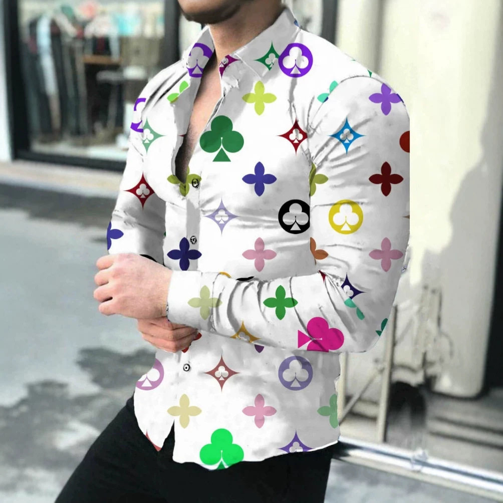 数码印花3D打印夏威夷衬衫