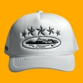 White with Black Star