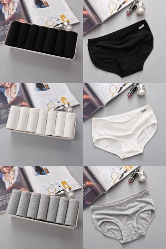 女生内裤纯棉质少女黑白色抗菌